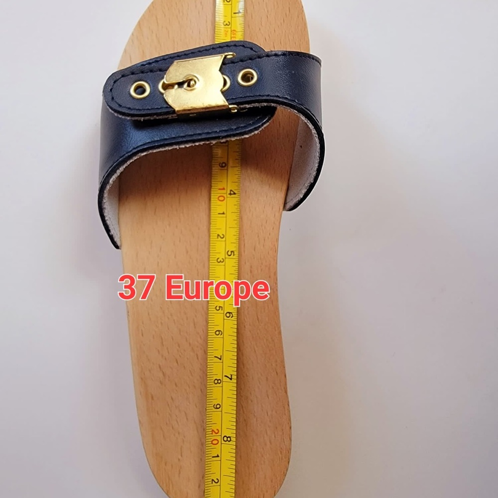 Dr Scholls style wooden clogs - Picture 10 of 16